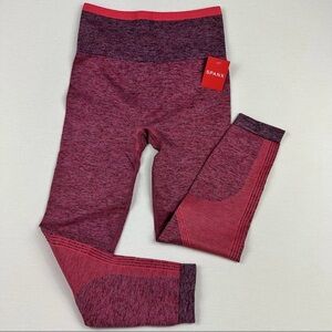 SPANX  Women Sz Medium Seamless Sculpt Legging Spacedye Coral Punch NWT